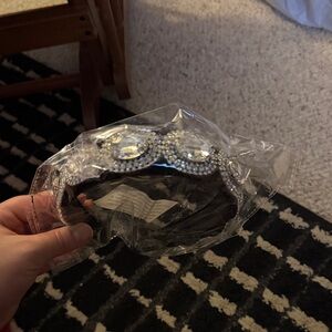 Elegant Silver Crystal Headband